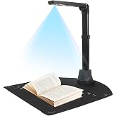 NetumScan 13MP Book Document Camera for Teachers,Capture Size A3/A4 | Multi-Language OCR Recognition by AI Technology,Foldable&amp;Portable,Real-time Projection,Video Recording, Windows,Mac OS,Linux