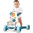KÜB Baby & Toddler Walker Push Toy, Interactive Sound & Light Effect Musical Montessori Activity Center, Adjustable Speed Wheel, Safe & Stable, Fun Gift for Boy and Girl Learning to Stand & Walk