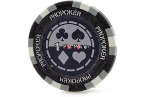 Versa Games Pro Poker Chips in 13.5 Gram Weight - Pack of 50 (Choose Colors)
