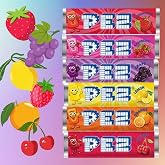 Pez Candy Dispenser Refill Rolls, (25 Count) Choose Your Favorite Flavor! Raspberry, Orange, Lemon, Cherry, Grape, Strawberry (Assorted)