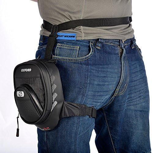 OXFORD MOTORCYCLE MOTORBIKE SCOOTER TOURING TRAVEL LIGHTWEIGHT WATER RESISTANT ZIP UP LEG BAG