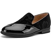 JITAI Velvet Boy's Formal Dress Shoes Slip-On Loafers Tuxedo Shoes