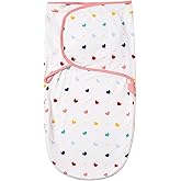 BambooBud Organic Baby Swaddle Sleep Sacks Newborn Swaddles Blanket Boys Girls Essentials Wearable Wrap, Heart, 0-3Months