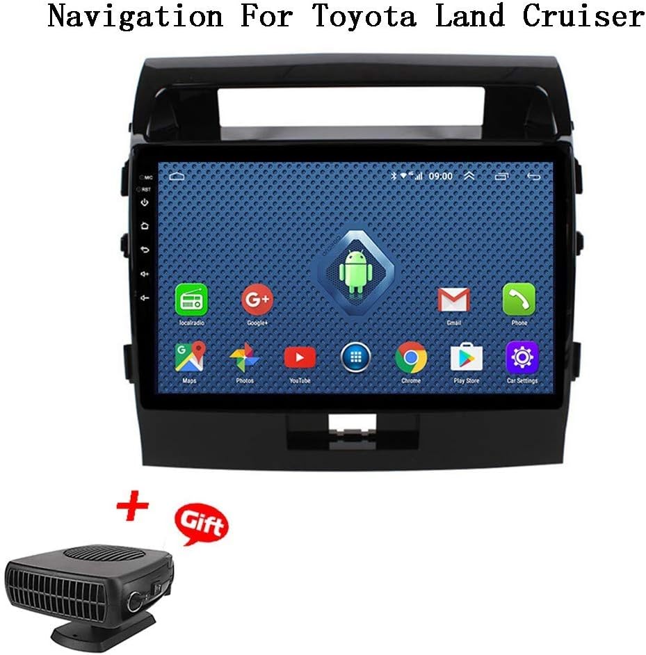 XBRMMM 10.2 Inch Android System for Toyota Land Cruiser LC200 2008-2013 Auto Radio GPS System with Navigation Stereo Radio Bluetooth Mirror Link Full Touch Screen, AM FM RDS BT, 4G+WiFi