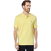 U.S. Polo Assn. Men's Solid Short Sleeve Interlock Polo Shirt, Golf Shirts for Men, Business Casual Polos