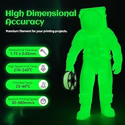 FLASHFORGE Glow in The Dark Rapid PLA Filament