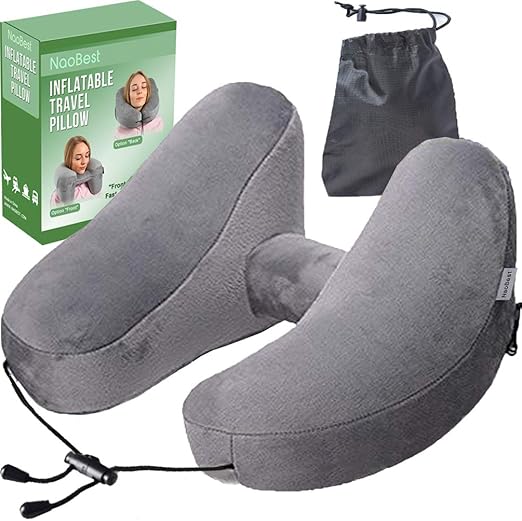  Naobest Luxury Inflatable Travel Pillow