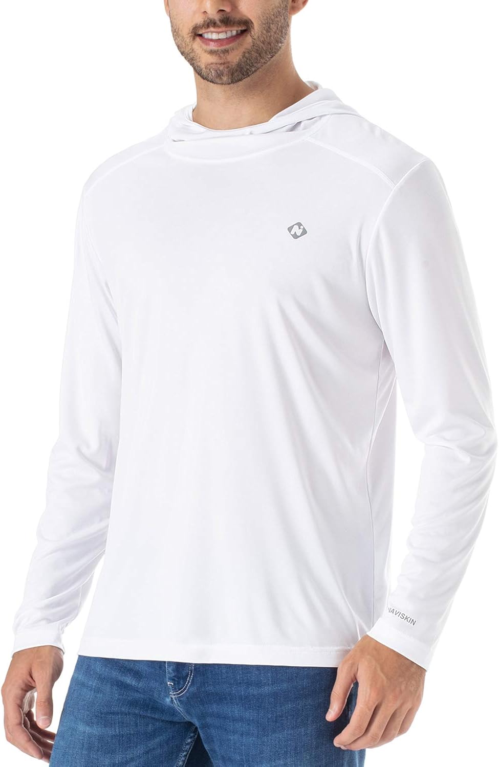 NAVISKIN Men's UPF 50+ UV Sun Protection Hoodie Classic ONeck