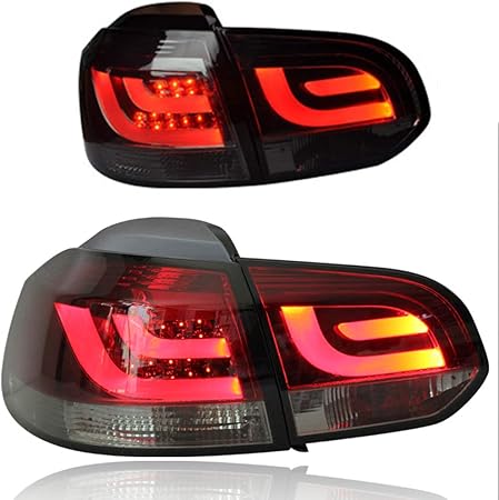Amazon 新しいled灯台アセンブリfor Volkswagen Golf 6 10 13 Ledバックライトブレーキバックライトバック リアライトランプdrl車のテールライト For フォルクスワーゲンゴルフ6 1年間の保証 1ペア ブレーキ テールランプ 車 バイク