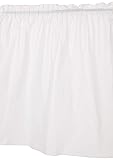 Unique Premium White Solid Plastic Table Skirt