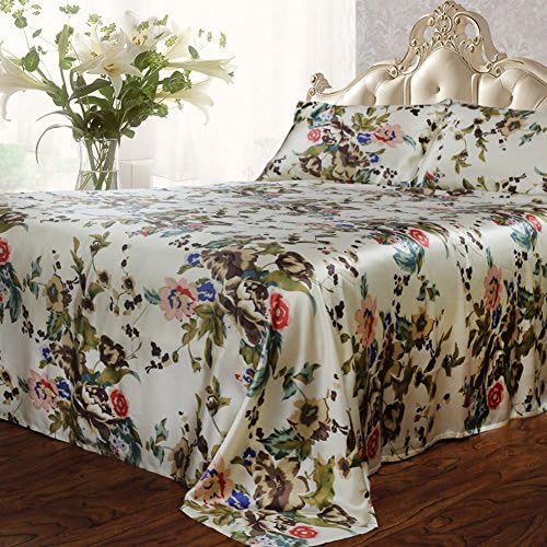Reactive printed pure silk bed linen/ wide silk fabric sheets-C 140x200cm(55x79inch)
