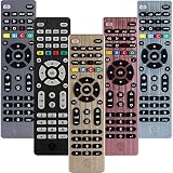 GE Universal Remote Control for Samsung, Vizio, LG, Sony, Sharp, Roku, Apple TV, RCA, Panasonic, Smart TVs, Streaming Players, Blu-ray, DVD, Simple Setup, 4-Device, Gold, 33710