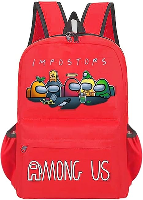 Amazon Co Jp 2ピースのスペース狼のバックパックキッズゲーム米国の女の子の女の子のためのかわいい3d印刷 Red2 ホーム キッチン