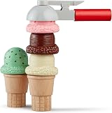 Melissa & Doug Scoop and Stack Ice Cream Cone Wooden Magnetic Set view 4