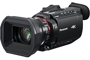 Panasonic X1600 4K Camcorder for Directors, Wide Angle Telephoto Lens with 24x Zoom, Hybrid O.I.S., 4K High-Precision AF with