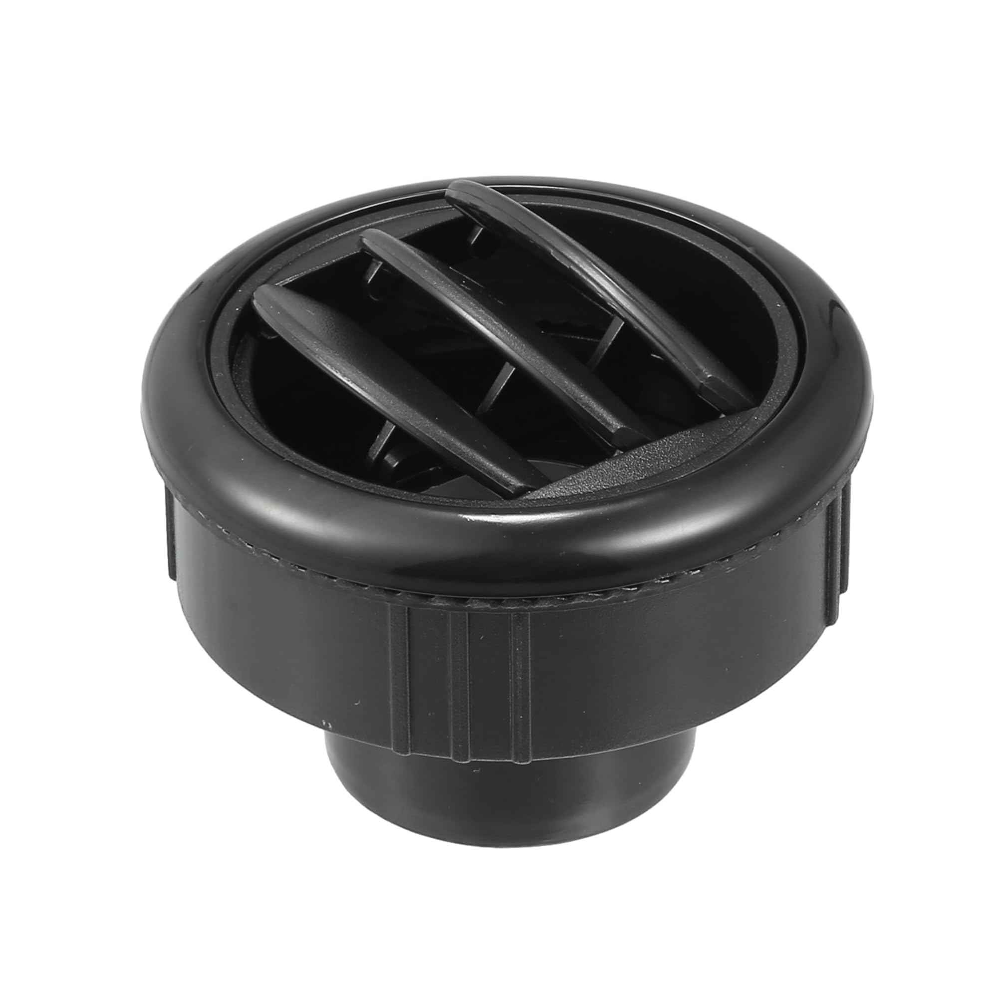 X AUTOHAUX 87mm 75mm Round Black AC Air Condition Vent Outlet Universal for RV Bus Boat Yacht Caravan - Pack of 1