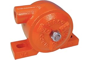 VIBCO VS-250 Silent Pneumatic Turbine Vibrator, 500 lb. Force, 7200 VPM, 10.5 CFM, 80 psi, 4" Bolt Pattern