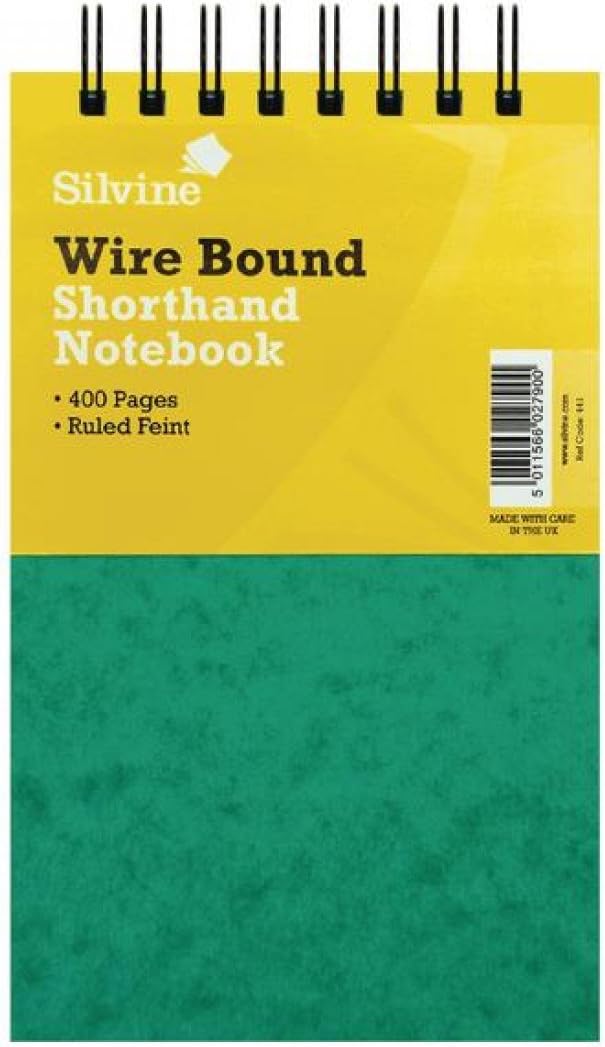 Silvine Shorthand Notebook Pad 5x8" 400 Pages Feint 441 Amazon.co.uk