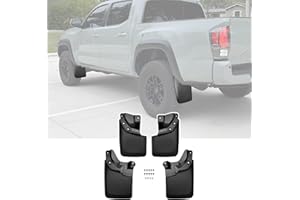 JTYZSM Mud Flaps Only for 2016-2021 Toyota Tacoma with OEM Fender Flares No Drill Splash Guards Front & Rear Truck Mud Guards with Hardware Accessories Mudflaps Set 4pcs(NOT for SR or SR5)