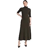 Vince Women's Elbow Sleeve Turtleneck Dress