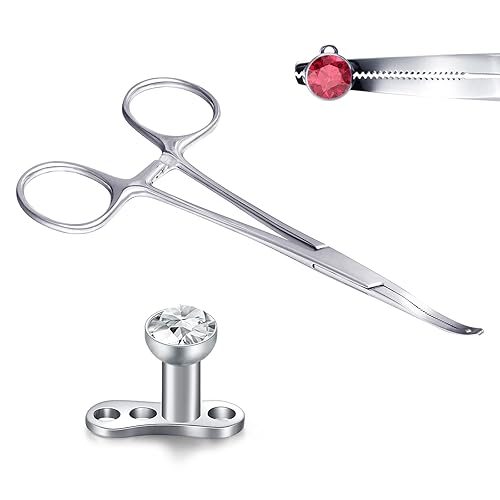 JIESIBAO Dermal Anchor Holder with Internal Dermal Piercing