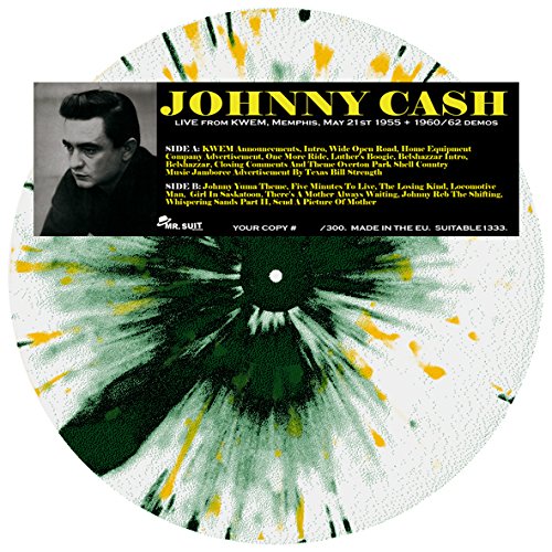 Album Art for Live From Kwem Memphis May 21St 1955 / 1960/62 Demos (Green & Yellow Splatter Vinyl) by Johnny Cash