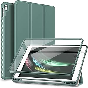SURITCH Case for iPad Air 3 2019(3rd Gen)/iPad Pro 10.5 2017,[Built-in Screen Protector][Pencil Holder] Full Body Trifold Stand Protective Case Cover with Auto Wake/Sleep for Apple iPad 10.5