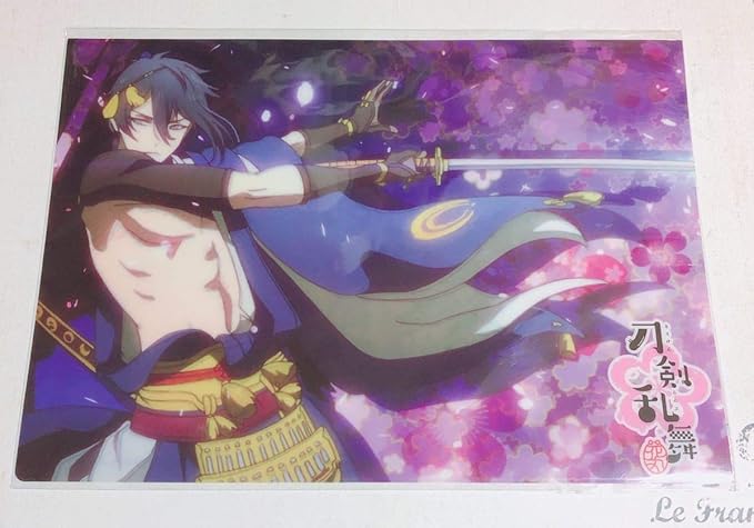 Amazon 刀剣乱舞 セル画 原画見比べa4クリアファイル 三日月宗近 三日月 アニメ 萌えグッズ 通販