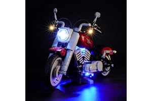 Briksmax Led Lighting Kit for Creator Harley-Davidson Fat Boy - Compatible with Lego 10269 Building Blocks Model- Not Include The Lego Set
