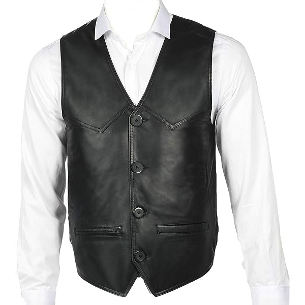 Derisitesi 100% Lamb Leather Vest, Brown Leather Vest, Soft