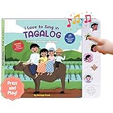 Heritage Kids Press I Love to Sing in Tagalog: Nursery Rhymes, Press and Play Interactive Song Book, Tagalog for Toddlers, Tagalog Baby, Books for Children, Tagalog Kid Books