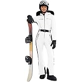 Yousify Womens Ski Suit One Piece Snowsuit Onesie Waterproof Windproof Ski Jacket Snowboard Sports Slim Jumpsuits Outerwear
