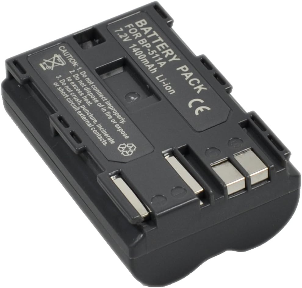 2x BP-511 Battery+Charger AC Single For BP511 BP-508 511A BP-512 BP-514 BP514 DS6041 EOS 5D 10D 20D 20Da 30D 40D 50D 300D D30 D60 Rebel G1 G2 G3 G5 G6 PowerShot Pro 1 Pro 90 IS Camera Battery k1a - Image 4