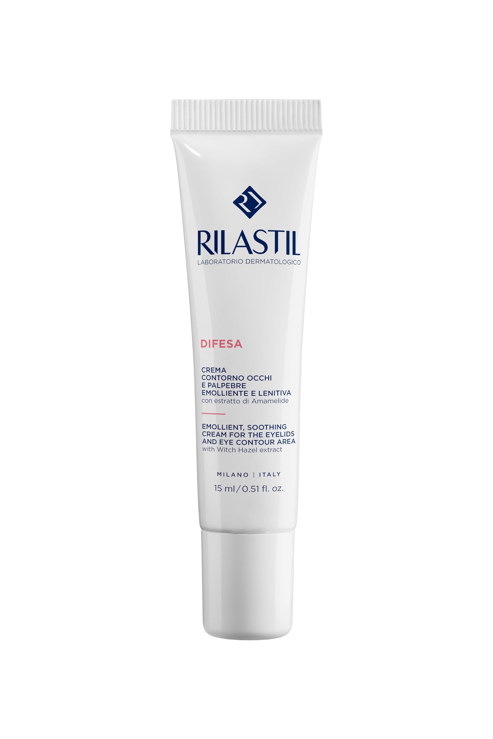 Rilastil Eye and Eye Defence Cream - Soothing for Sensitive and Reactive Skin - No Preservatives or Fragrance - 15ml