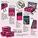 PRO Packing Cubes | 6 Piece Travel Bags Organizer for Luggage | Multi-size Ultralight Travel Cubes | Suitcase Organizer Bags Set | Makes Packing Easy - Hot Pink
