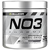 Cellucor NO3 Chrome Powder Nitric Oxide Pump Amplifier, Pre Workout Powder, Unflavored, 30 Servings