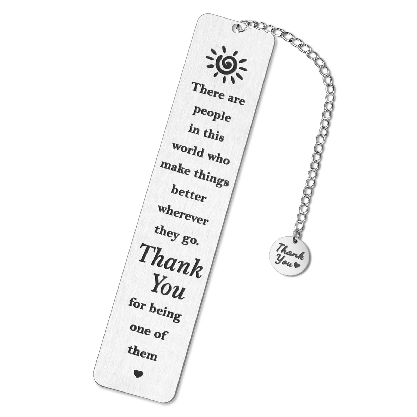 Kaluofan Book Lovers Gifts: Thank You Chain Bookmark Gifts for Best Friend, Teacher, Boss & Colleague Women — image 1