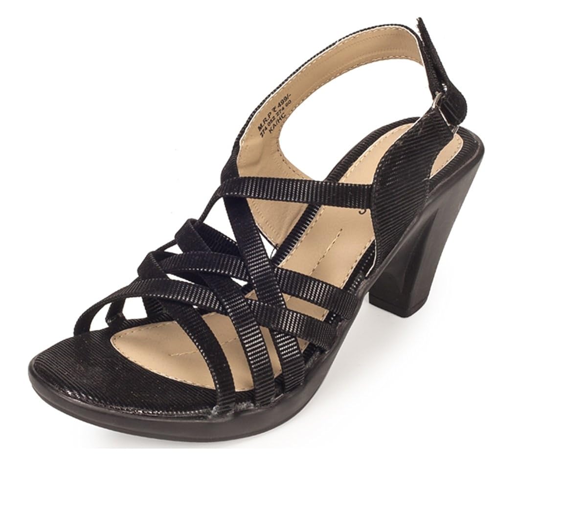 khadims womens faux leather block heels