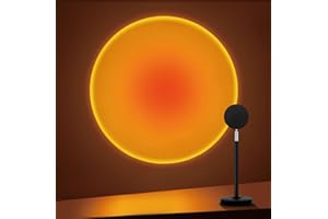 Tsrarey Sunset Lamp Projector, 180 Degree Rotation Sunset Projection Light Led Night Light Floor Lamp with USB Port,Sunset Lamps for Photography Party Bedroom Decor,Christmas Gifts for Women