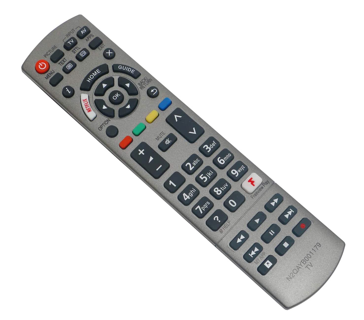 AULCMEET N2QAYB001179 sub N2QAYB001115 N2QAYB001120 N2QAYB001178 Replacement Remote Control Compatible with Panasonic TX-55FX740B TX-55FX750B TX-65FZ802B TX55FZ802B TX-49FX740B TX-55FZ802B