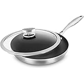 Scanpan CX+ 11" Fry Pan with Glass Lid - Stratanium Plus Nonstick - 5-ply Stainless Steel
