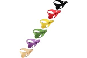 iKingsky Men's Sexy Brazilian Underwear Soft Pouch Bikini Under Panties Half Back Coverage Mens Underwear