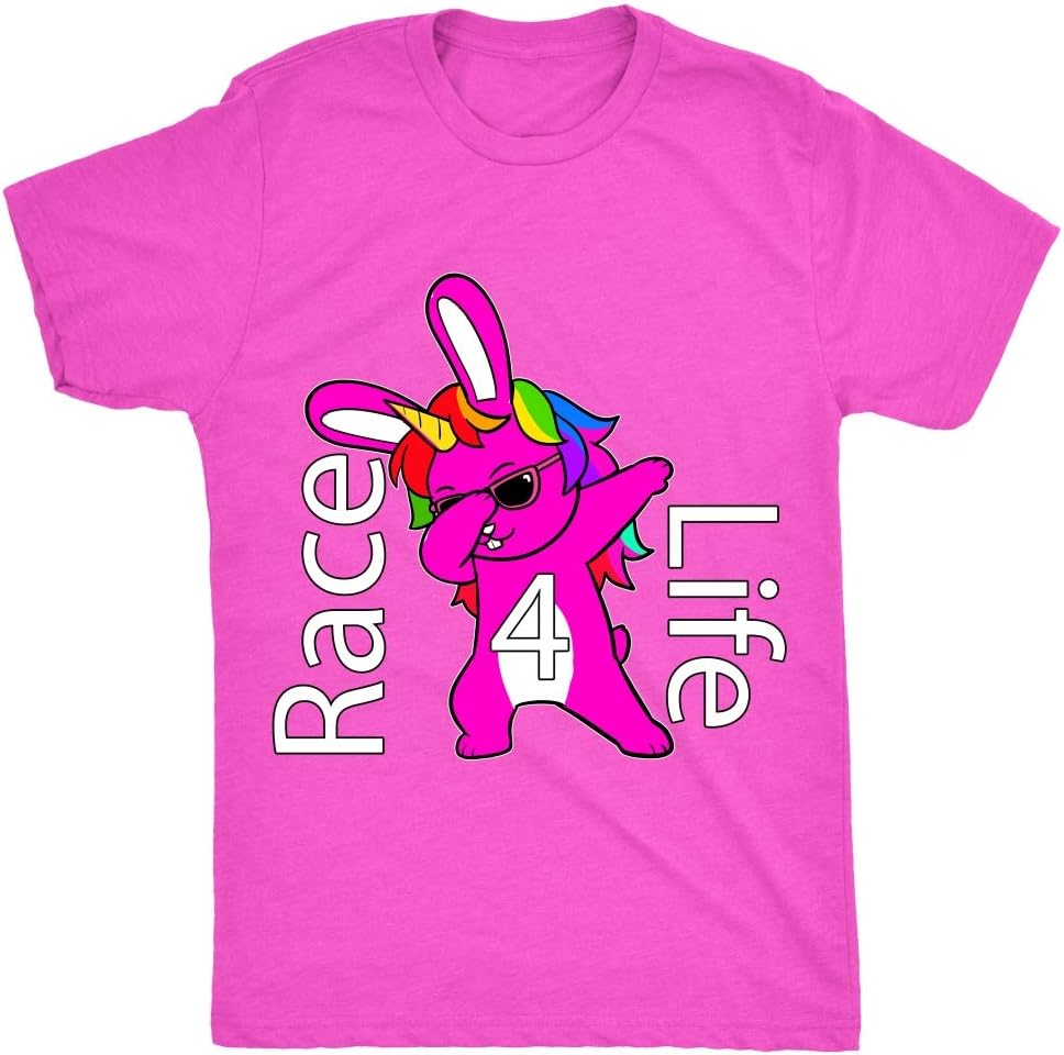 Race 4 Life - Unicorn Bunny Pink Unisex-Children T Shirt
