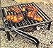 DELSbbq Cast Iron Barbecue Universal Grid Lifter, 8 inch Long hot surfaces handling Lifter Gripper for most charcoal grills and gas grills