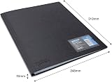 Rapesco 1649 Germ-Savvy Antibacterial A4 24 Pocket Folder Black view 6
