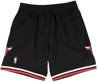 black and red chicago bulls shorts