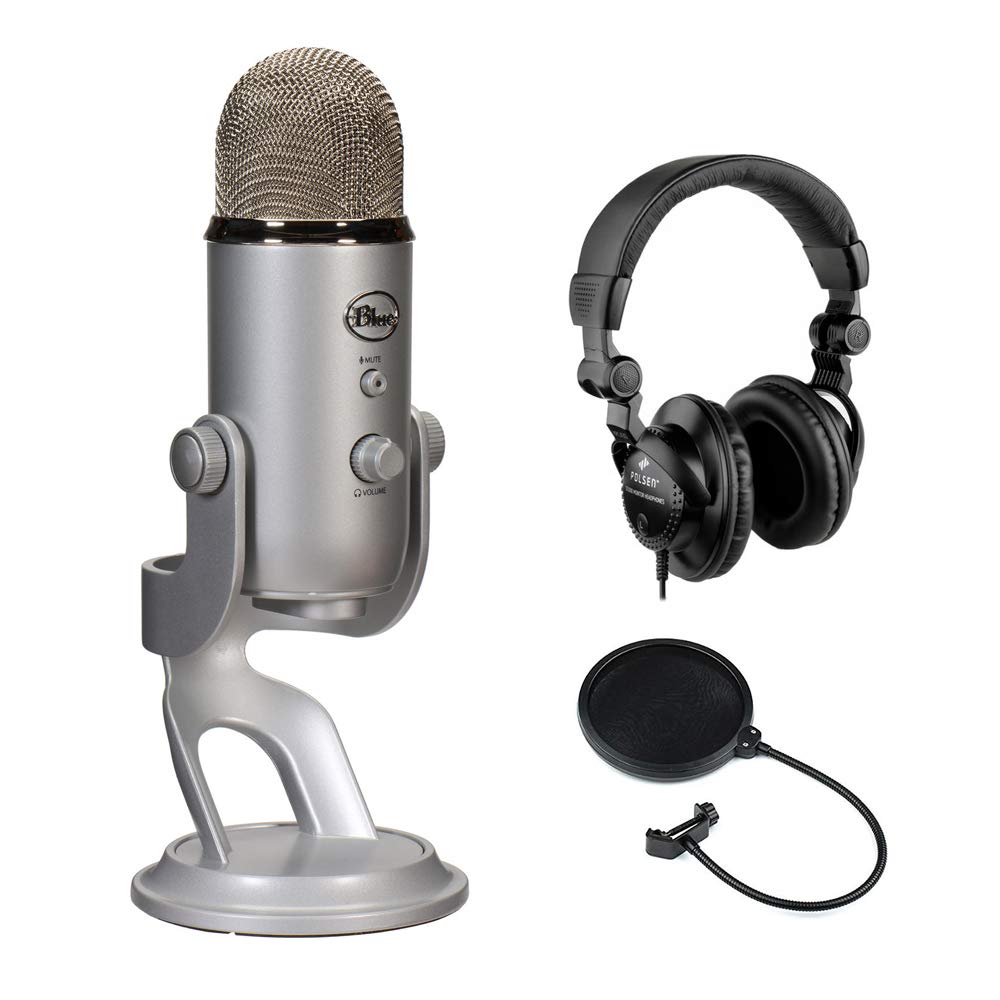 Blue Yeti Studio Usb Microphone Professional Recording System With Hpc A30 Closed Back Studio Monitor Headphones Pop Filter Bundle #usb #recording #microphone Blue Yeti Studio Usb Microphone Professional Recording System With Hpc A30 Closed Back Studio Monitor Headphones Pop Filter Bundle