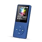 AGPtEK A02 70 Hours Music Playback MP3 Lossless Sound Entry Hi-Fi 8GB Music Player (Supports up to 64GB, SD/TF Card is not included in the package)Dark Blue
