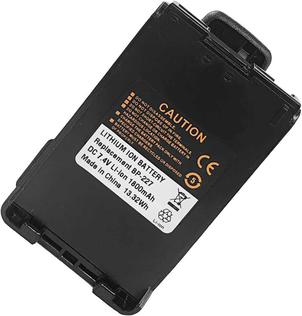 BP-227 Walkie Talkie Radio Battery Replacement for ICOM IC-E85 IC-M87 IC-M88 IC-V85 Handheld Radios: Home Audio & Theater