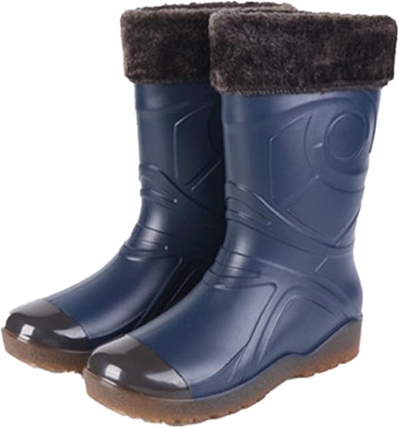Sgoodshoes Herren Gummistiefel Regenstiefel Wolle Warm ...